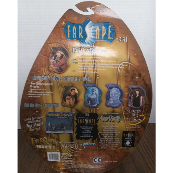Toy Vault Farscape Series 1 Ka Dargo Action Figure Sealed - Picture 2 of 3